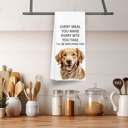 Golden Retriever Gifts Kitchen Towel 16"x24" ‘Every Meal You