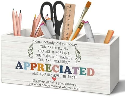 Inspirational Pen Holder Organizer for Desk Accessories, Teacher