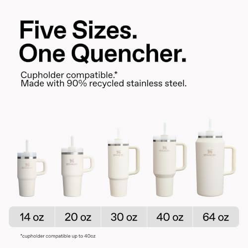 STANLEY Quencher H2.0 Flow State Tumbler, 40 oz, Dark Navy