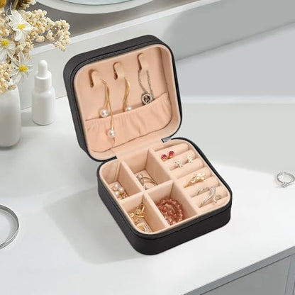 Travel Jewelry Case Box Small Mini Jewelry Organizer Display Storage