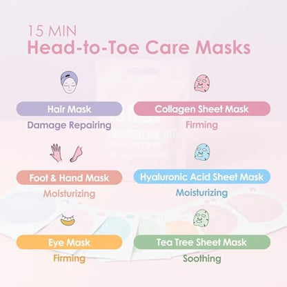 Naisture 15 Min Pamper Me Kit Korean Spa Skincare Gift Set for
