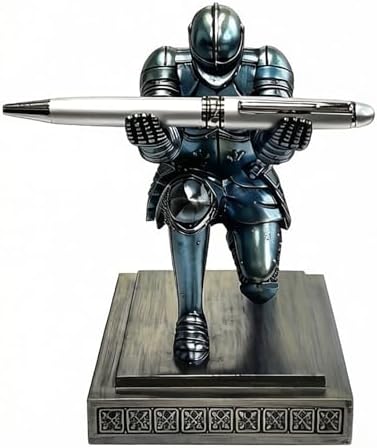 Knight Pen Holder Pen Stand Desk Organizer and Accessories Blue