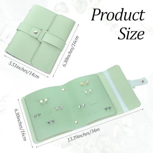 Earring Holder Organizer with Foldable Book Design Stud Jewelry Travel