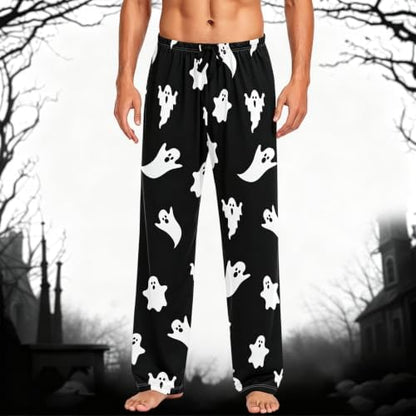 Halloween Pajamas Men Pajama Pants Family Pjs Clothes Plus Size