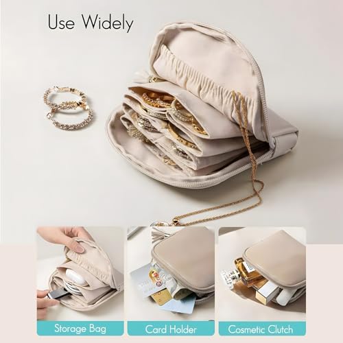 Travel Jewelry Case, Small High-End Large-Capacity Tassel Storage Bag