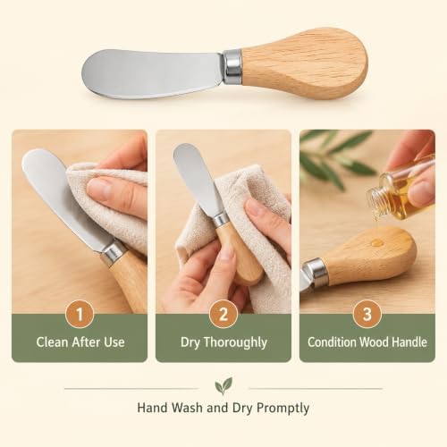 25 Piece Small Cheese Spreader Knives Set, Mini Stainless Steel Butter