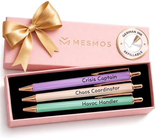 MESMOS 3Pcs Chaos Coordinator Pen Gift Set for Woman, German-Ink & 1mm