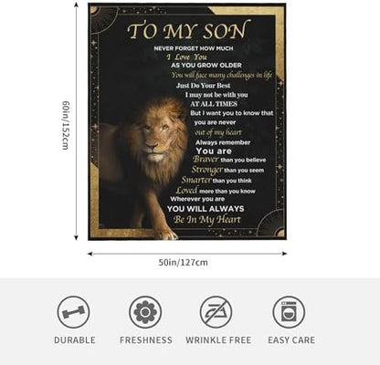 Birthday Gifts for Son Gifts from Mom Dad to My Son Adult Blanket