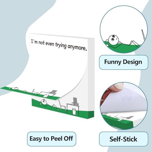 24 Sets Sarcastic Sticky Notes Sleazy Greetings Memo Fun Notepads