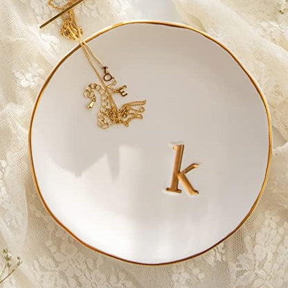 COLLECTIVE HOME Ceramic Jewelry Tray, Trinket Dish, Gifts for Women