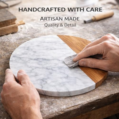 White Marble Board, 10 Inches