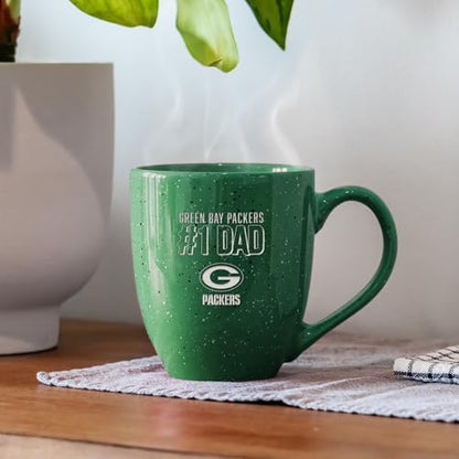 Rico Industries NFL Football #1 Dad 16 oz Team Color Laser Engraved