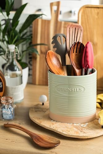 YHOSSEUN Kitchen Utensil Holder, Ceramic Utensil Holder for Kitchen