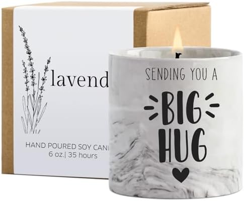 Thinking of You Gift Candles for Women Sending You A Big Hug in A Jar
