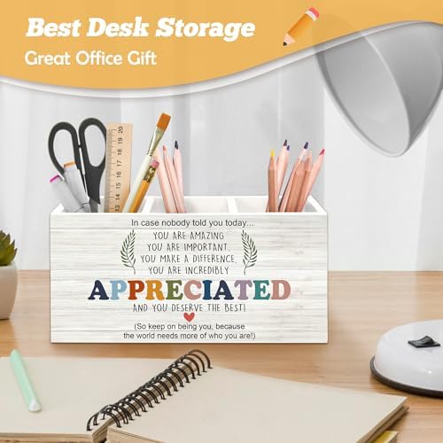 Inspirational Pen Holder Organizer for Desk Accessories, Teacher