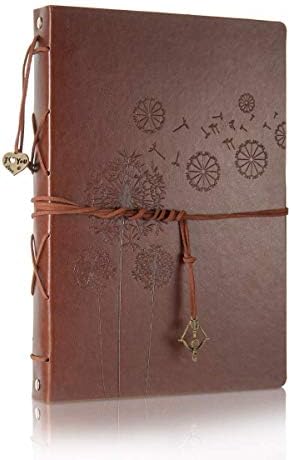 ThxMadam Leather Scrapbook Album 60 Pages Vintage Love Photo Album,11