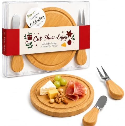 Storage-ready Bamboo Cheese Board Set, 6-Inch Mini Personal