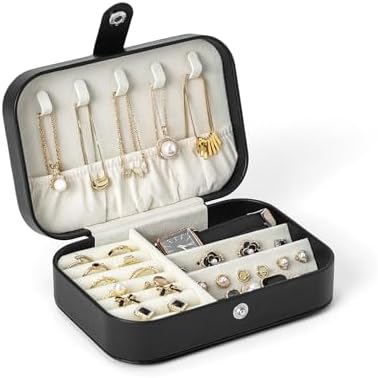 CASEGRACE Jewelry Box For Women Portable Travel Jewelry Case for