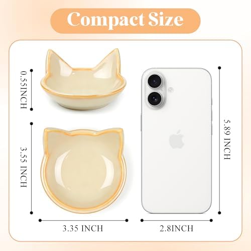 PUDDING CABIN Cat Gifts for Women Girls Kitty Jewelry Dish - Mother’s