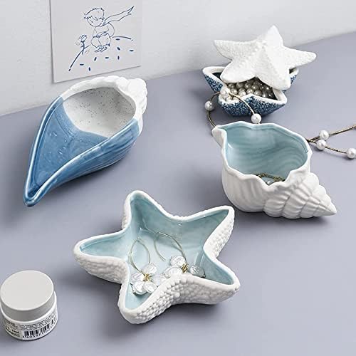 Starfish Ceramic Jewelry Dish Tray, Ring Holder and Trinket Tray for