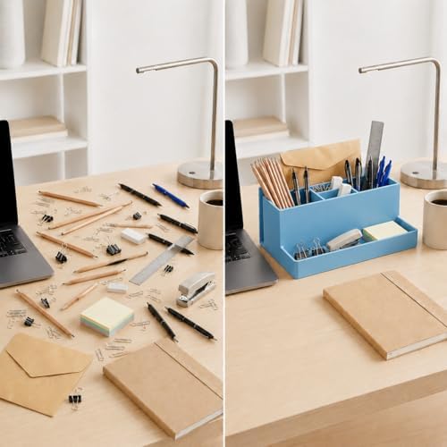 Acrimet Desktop Organizer - Multi Organizer Caddy Holder for Office