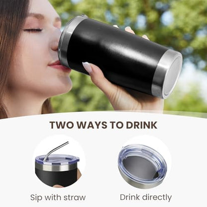 MEWAY 20oz Tumbler 4 Pack Double Wall Vacuum Insulated Travel Mug