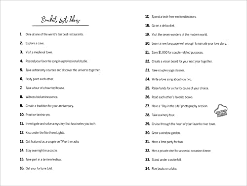Our Bucket List: A Journal for Couples: Create Your Dream Life