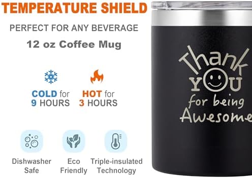 DLOCCOLD Thank You Gifts for Men, Thank You for Being Awesome Mug for