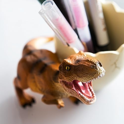 Dinosaur Pencil & Pen Holder for Desk, Kids Toothbrush Holder
