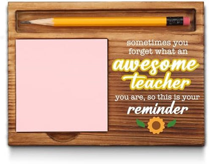 akeke Thank You Teacher Sticky Note Holder for Office Cubicle Desk