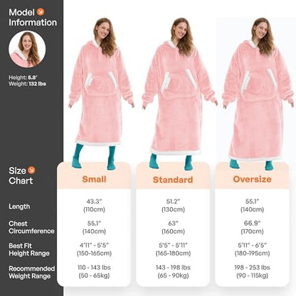 Giggling Getup Wearable Blanket Hoodie for Women Men Gifts for Women