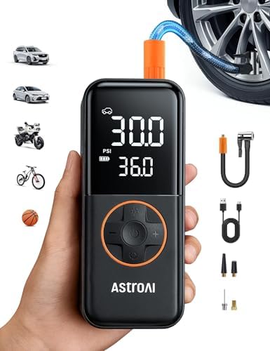 AstroAI L4 Cordless Tire Inflator Portable Air Compressor, 150PSI