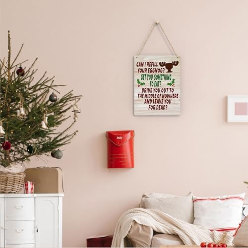 Funny Christmas Sign - Movie Decor - Merry Xmas Sign - 8 x 10 Inches