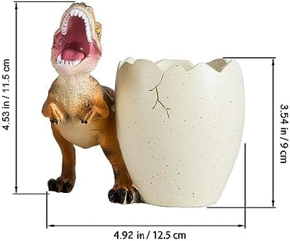 Dinosaur Pencil & Pen Holder for Desk, Kids Toothbrush Holder