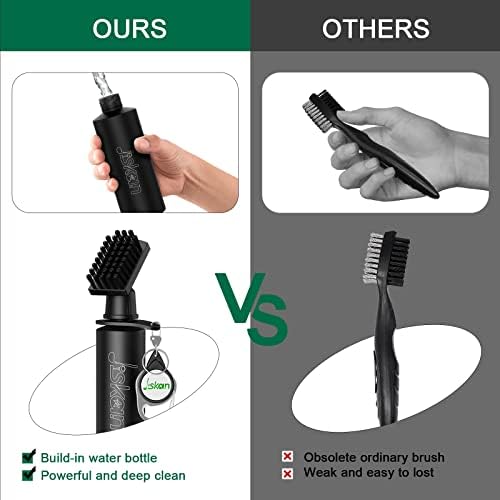 Jiskan Pro Golf Club Brush Cleaner with Retainer Clip and Squeeze