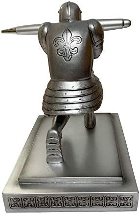 PEN KIT MALL Executive Kneeling Knight Pen Holder - Fancy Black-Inked