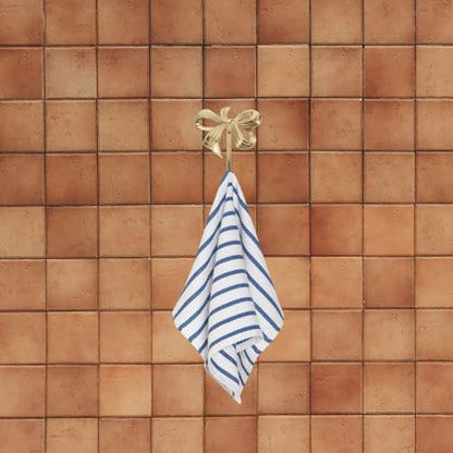 Brass Bow Wall Hook Decorative Vintage Coat Hanger for Towels and