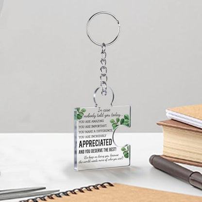 Team Appreciation Gifts Bulk Thank You Keychains for Coworkers