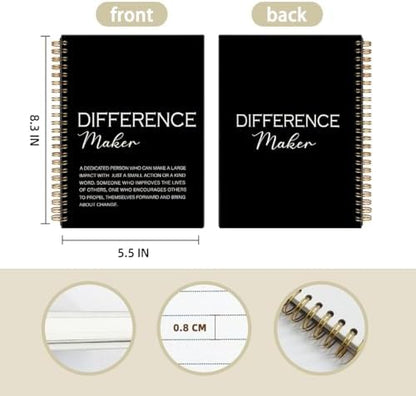 Difference Maker Gift Notebook Journal, Thank You Gifts for Women Men