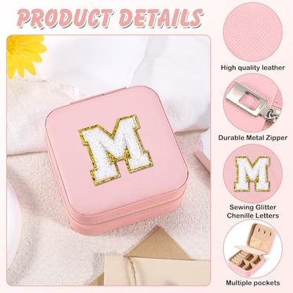 URSKYTOUS Travel Jewelry Case for Women Girls Daughter Birthday Gift