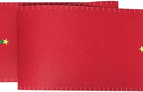Christmas Tree Felt Table Runner 12" x 47.25"