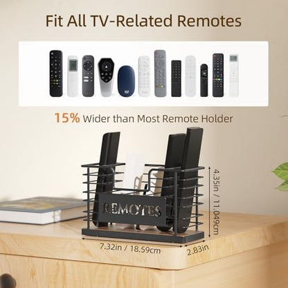 Remote Control Holder, 5-Slot TV Remote Holder Wall Mount, Universal