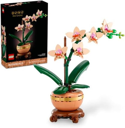 LEGO Botanicals Mini Orchid Building Set - Artificial, Fake Orchid for