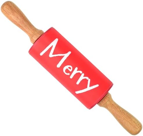 R&M Christmas Holiday 3 Piece Mini Bake Set – Spatula, Whisk & Rolling