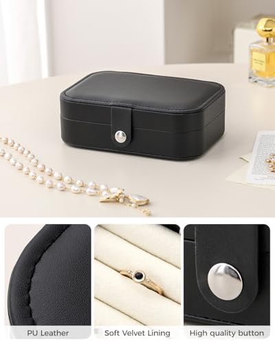 CASEGRACE Jewelry Box For Women Portable Travel Jewelry Case for
