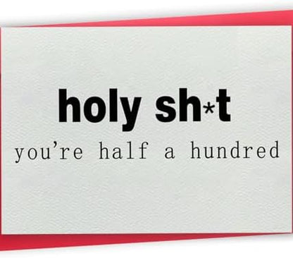 Funny 50th Birthday Card Gifts for Men Women
