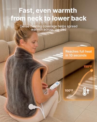 RENPHO Heating Pad for Back, Christmas Gift for Women, FSA Eligible
