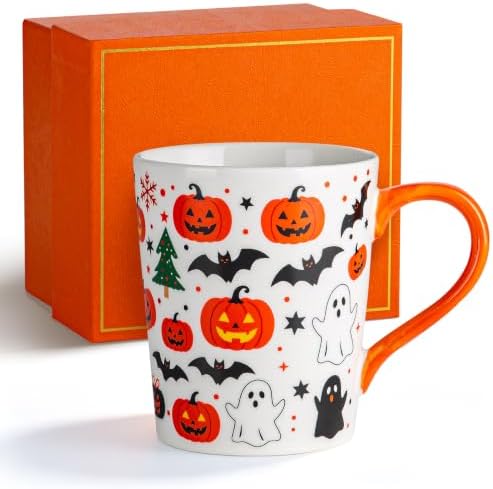 YUN TAO Halloween Mug, 11 Oz Ceramic Nightmare Before Christmas Mug