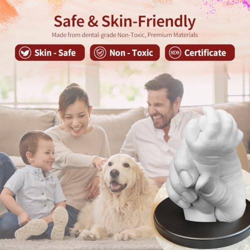 LUVTRACE Hand Casting Kit for Couples with Base,Practice Kit,Sealant