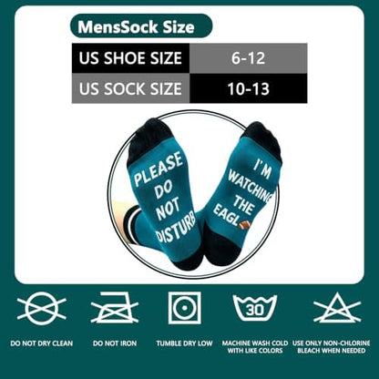 Novelty Football Socks Sports Birthday Gifts-Please Do Not Disturb I'm